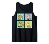 Yoga Volpe Meditazione Regalo Zen Carino Canotta