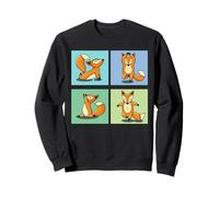 Yoga Volpe Meditazione Regalo Zen Carino Felpa