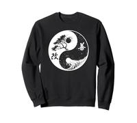 Yoga Yin Yang Bonsai Albero Della Vita Kaizen Giapponese Kanji Zen Felpa
