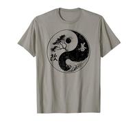 Yoga Yin Yang Bonsai Albero Della Vita Kaizen Giapponese Kanji Zen Maglietta
