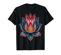 Yoga Zen colorato Lotus Mandala Maglietta