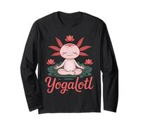 Yogalotl, Funny Axolotl Yoga Maglia a Manica