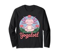 Yogalotl, Funny Axolotl Yoga Maglia a Manica
