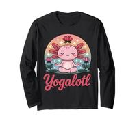 Yogalotl, Funny Axolotl Yoga Maglia a Manica