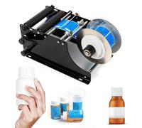 YOGAYE Etichettatrice Manuale, Applicatore di Etichette da 30 Volte/Minuto Etichettatrice adesiva for Bottiglie Rotonde, Etichettatrice for lattine, Bottiglia di plastica, Vetro e Metallo