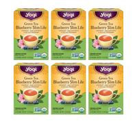 Yogi Blueberry Slim Life Green Tea, 16 Tea Bags (Pack of 6)
