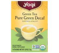 Yogi Tè, decaffeinato verde puro, 16 pezzi, la confezione può variare