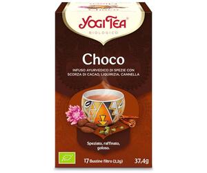 Yogi Tea Choco Bio - Infuso Ayurvedico al Gusto di Cioccolato - Miscela di Cacao, Liquirizia e Cannella - 17 bustine