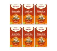 Yogi Tea Liquirizia Bio - Infuso Ayurvedico - Miscela di Liquirizia, Buccia d'Arancia, Cardamomo - Senza Caffeina - Confezione da 6x17 bustine (102 bustine in totale)