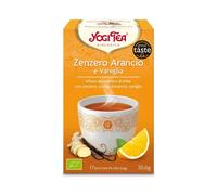 Yogi Tea Zenzero, arancia e vaniglia bio - Infuso di erbe digestivo e tonificante, 17 bustine
