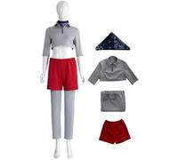 YOGLY Bambina Max Costume Cosplay Season 5 Story Max Set Top Pantaloncini Pantaloni Sciarpa per Ragazza Carnevale Halloween Festa Mascherata Gioco di Ruolo Costumi