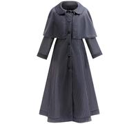 YOGLY Bambina Mercoledì 2 Costume Cosplay Stampa Uniforme Giacca e Parrucca per Ragazza Carnevale Halloween Festa Mascherata Costumi