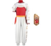 YOGLY Bambina Nova Cheerleader Costume Cosplay Zombie High School 4 Nova Felpa con Cappuccio e Top Pantaloni Braccialetto per Ragazza Carnevale Halloween Festa Mascherata Gioco di Ruolo Costumi