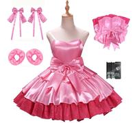 YOGLY Mizi Costume Donna Cosplay Anime Zombie Stage Mizi Palcoscenico Uniforme Rosa Abito Set per Carnevale Halloween Festa Mascherata Costumi