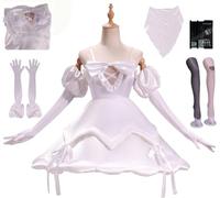 YOGLY Sua Costume Donna Cosplay Anime Zombie Stage Sua Palcoscenico Uniforme Bianco Abito Set per Carnevale Halloween Festa Mascherata Costumi