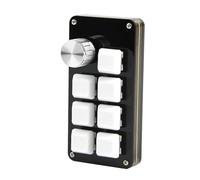 YOGOTEU 7 Tasti 1 Manopola Tastiera da Gioco USB Personalizzabile Programmabile Copia Incolla Piccola Tastiera con Cavo Staccabile Retroilluminato Tastiera Portatile