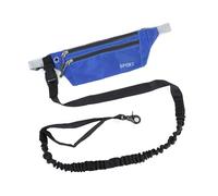 YOGOTEU Marsupio multifunzione con guinzaglio lungo per passeggiate con il cane, per corsa, jogging, sport