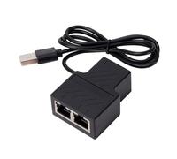 YOGOTEU Nuovo 1 a 2Way LAN Ethernet Extender Splitter RJ45 2 Port Networks Adattatori cavo per Internet Accoppiatore RJ45 Reti Splitter