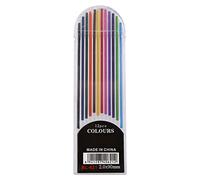 YOGOTEU Set di 12 mine per portamine da 2 mm, colori 2B, per disegno, scrittura e tracciamento morbido, come descritto