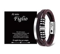 YOGRASS Regalo A Mio Figlio, Bracciale Figlio, Bracciale Ragazzo, Regali Per Figlio da Mamma e Papà, Regalo di Compleanno per Figlio, Idee Regalo per Figlio, Regali Compleanno Per Figlio