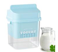 Yogurt Cheese Strainer - Milk Whey Filtering Container for Home Food Preparation | Food Grade Frame with Mesh Bag, Making Kitchen Straining Equipment 5.12x4.53x6.61 in