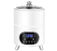Yogurt Maker Automatico, Yogurtiera Automatica da 8 L con Controllo Della Temperatura/Tempo, Macchina Yogurt da 400 W, per Aceto di Frutta(White,Small)