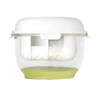 Yogurt Maker Machine, Container Filter, 8.07x6.3 Inches Homemade Convenient Yogurts Strainer with Fine Mesh, Nut Milk Transparent Lid for Home, Hotel, Restaurants and Kitchen Appliance
