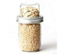 Yogurt Parfait Cups - Overnight Cereal Containers, Glass Double Layer Parfait Jar | Nut Fruit Double Layer Container For Lunch Overnight Oats Dessert Yogurt Meal Prep Snack Snack Cereal Nut Fruit