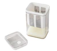 Yogurt Strainer | 1800 ml 304 filtro in acciaio con PP AS PET Lid | Maker, Whey Separator, riutilizzabile Fine Filtrazione Cloth Kit | Thick Dairy, Soy Milk, Juice, Tea, Kefir Preparat