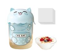 Yogurt Strainer, Cat Shaped Food Sieve, Dustproof Kitchen Sifter Tool for Cheese Making, 7.99x5.91 Inches, Baking, Coffee, Tea, Milk, Cooking, Juicing, Home Culinary Prep Accessory