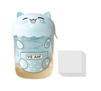Yogurt Strainer, Cat Shaped Yo Gurt Strainer, Dustproof Food Sieve Sifter Kitchen Tools, Fine Mesh Filtering Design, Easy to Clean Durable Build, Ideal for Baking Milk, 20,3 x 15 cm
