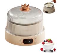 Yogurtiera 1000 Ml con Rivestimento Interno In Acciaio Inossidabile, Display LED, Timer Regolabile, Macchina Elettrica per Yogurt per Preparare Yogurt Biologico, Natto, Dolci Sani Fatti In Casa