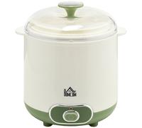 Yogurtiera 20W 2 Vasetti e Colino 19,5x17,5x21,4 cm in Plastica Bianca