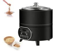 Yogurtiera automatica 400W-600W, con controllo del tempo e della temperatura, for aceto di frutta, yogurt, natto, vino di riso(12L Black)