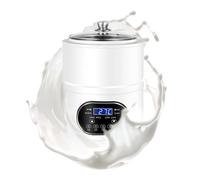 Yogurtiera Elettrica Multifunzione, Macchina Per Yogurt, Interno in Acciaio Inossidabile, Riscaldamento A Temperatura Costante, Timer Intelligente, Per Gli Amanti Dello Yogurt,8L,White