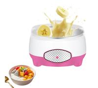 Yogurtiera in Acciaio Inox, Macchina Per Yogurt, Macchina Per Yogurt Elettrica Multifunzione, Riscaldamento A 360°, Per Yogurt Biologico, Macchina Per Natto, Regalo Salutare,Pink