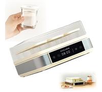Yogurtiera Macchina automatica per yogurt digitale con 9 vasetti di vetro (52z ogni vasetto) Display LCD con controllo costante della temperatura Design in acciaio inossidabile per uso domestico
