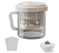 Yogurts Strainer - 7.4x7.4x6.3 inches Reusable Yogurt Maker Filter with Lid, Multifunctional Kitchen Tool for Dormitory, Restaurant, or Home Use for Homemade, Cheese, and Cooking Preparation