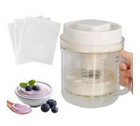 Yogurts Strainer - Milk Filter with 3 Mesh Bags, Reusable Detachable Washable Strainer for Homemade Greek Yogurts Cheese Cream Labneh, Functional Kitchen Tool, Stainless Steel