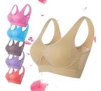 YOHFRFGX Nulalift Anti Sagging Bra, 2024 New Nulalift Anti-Sagging Bra, Breathable Cool Liftup Air Bra, Full Support Sports Bra Large Size (M,Flesh)