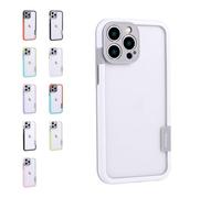 YOHFRFGX Open-Frame Heat Dissipation for iPhone Case, Open-Frame Heat Dissipation iPhone Case - Lightweight And Protective for iPhone 13 14 15 16 PRO Max (15 PRO Max,White + White)