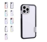 YOHFRFGX Open-Frame Heat Dissipation for iPhone Case, Open-Frame Heat Dissipation iPhone Case - Lightweight And Protective for iPhone 13 14 15 16 PRO Max (13 PRO,Black + Black)