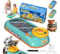 YOHFRFGX Steerjoy - Simulatore di guida, giocattolo di guida per bambini, avventura auto da corsa, steering Wheel Toy con musica (auto)