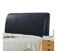 YOHOCS Copri Testata Letto Matrimoniale in Pelle PU, Copritestata Copri Testiere Letto, Protezione Copertura per Testiera del per la Decorazione del Letto,Nero,120cm