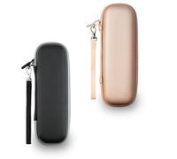 YoHyien 2 Pezzi Custodia Spazzolino Elettrico per Oral B iO/Oral B Pro/Philips Sonicare, Portatile Porta Spazzolino Elettrico da Viaggio, Astuccio Protettivo Rigido per Viaggio (Nero + Oro Rosa)