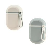 YoHyien 2 Pezzi Porta Sapone da Viaggio, Porta Shampoo Solido Impermeabile, Porta Saponetta Chiuso con Coperchio, Porta Cosmetici Solidi per Bagno, Palestra, Campeggio, Scuola (Bianco + Verde)