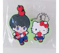 Yoichi Isagi Hello Kitty - Portachiavi in gomma Sanrio x Blue Lock dal Giappone