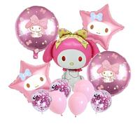 Yoimckay 11 pcs Palloncini Compleanno, Decorazioni Festa Tema Cartoni, Addobbi compleanno, palloncini Compleannos In Alluminio, Palloncinis in Lattice palloncinis Decorativi per ragazzi e ragazze