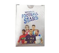 Yoimckay 55 Pezzi World Cup Calcio Star Card Card, card Carte da Calciatore, Carte Calcio Collectible, Soccer Star Collection Cards, per collezionare carte per fan, adolescenti