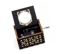Yoimckay Anime Music Box Engraved Vintage Wood Sunshine Hand Crank Music Boxes, Creative Music Box HandCarved Decoration Birthday Halloween Christmas Valentine's Day Gift
